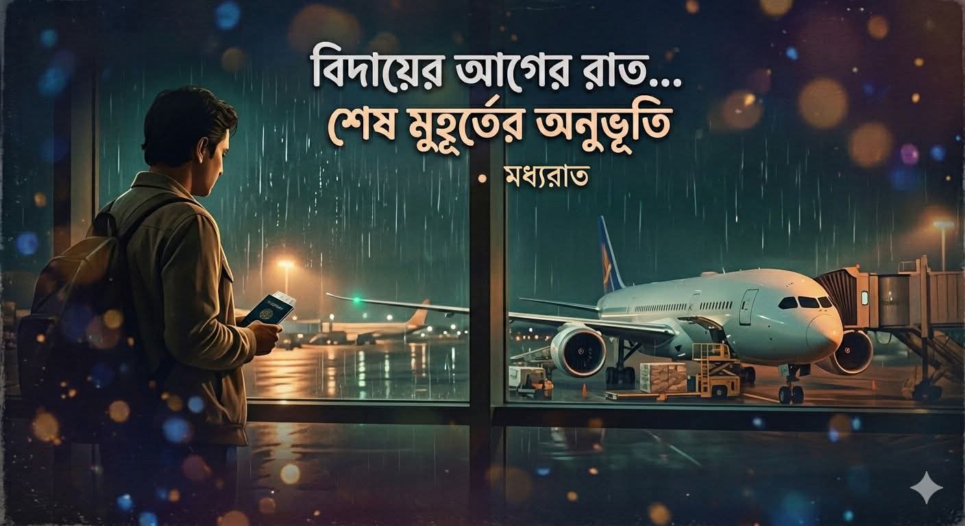বিদায়ের আগের রাত: জার্মানযাত্রার আগে শেষ বৃষ্টিভেজা অনুভূতি