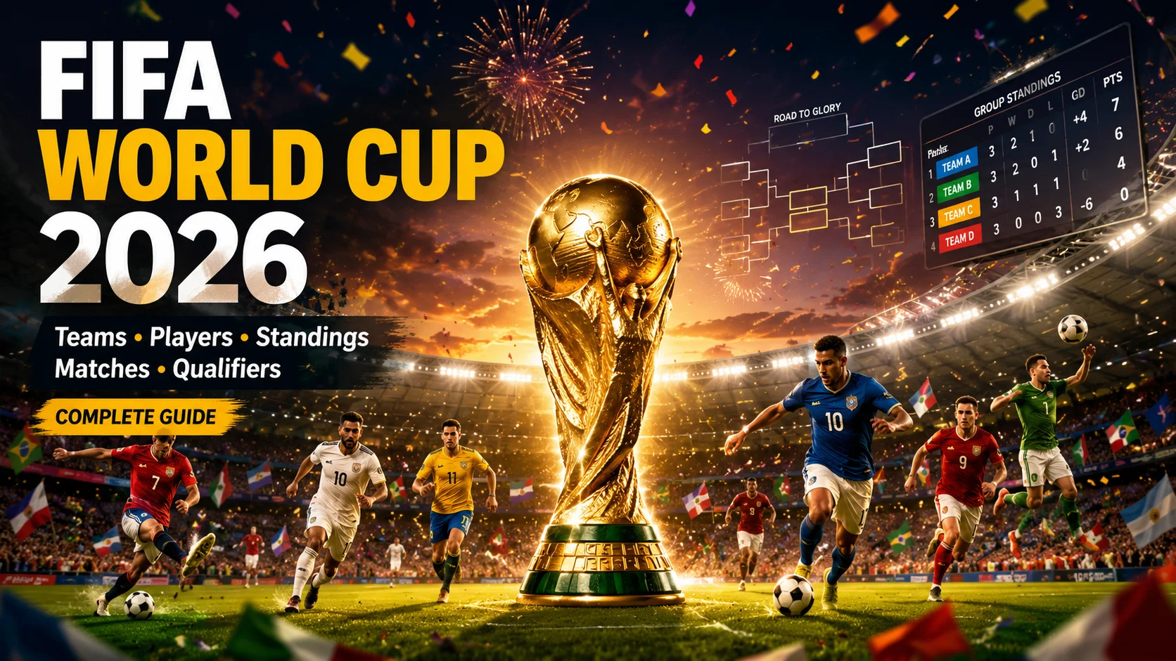 FIFA World Cup Football Guide 2026: Teams, Players, Standings, Match Schedule & Qualifiers Explained
