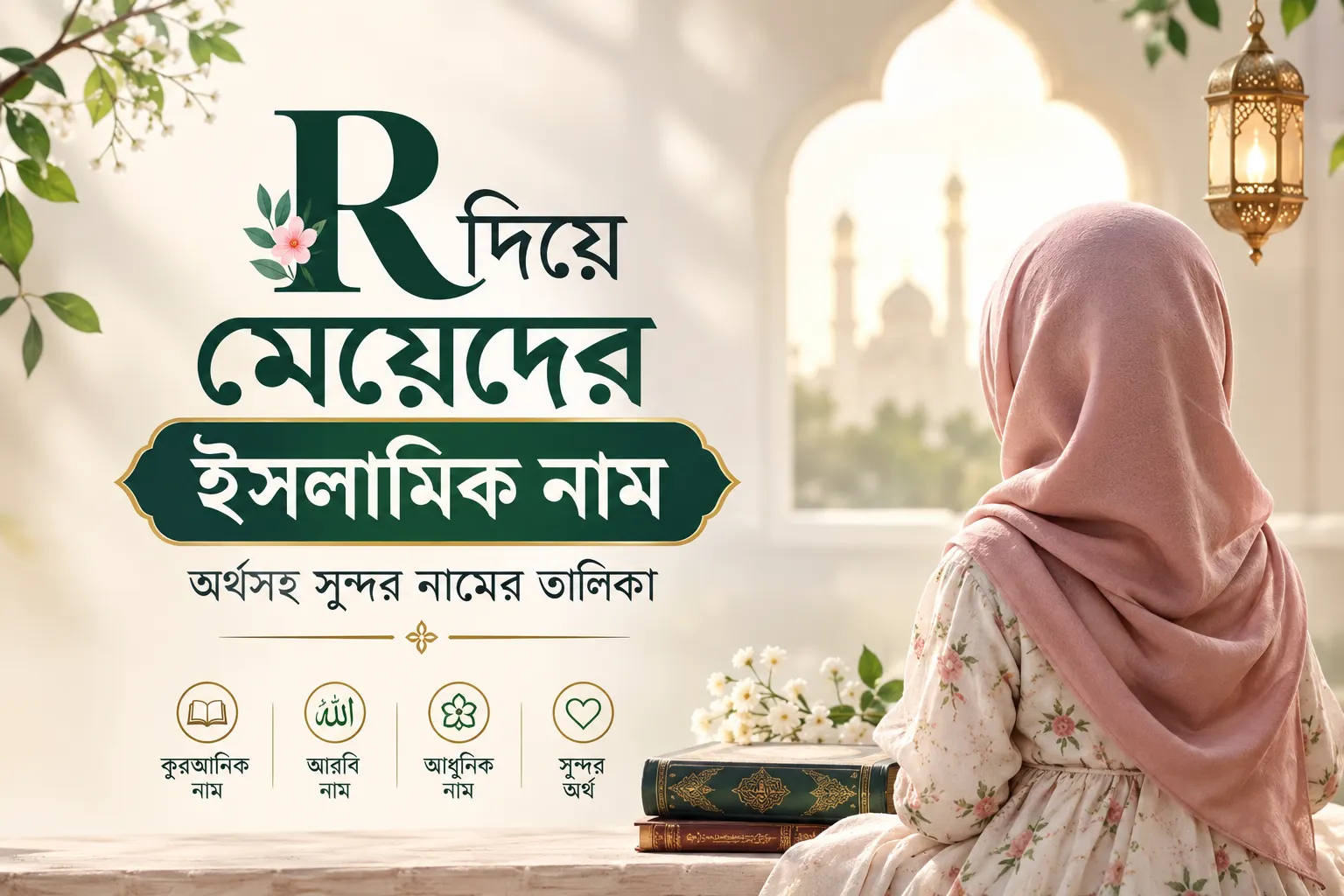 R দিয়ে মেয়েদের ইসলামিক নাম | অর্থসহ তালিকা